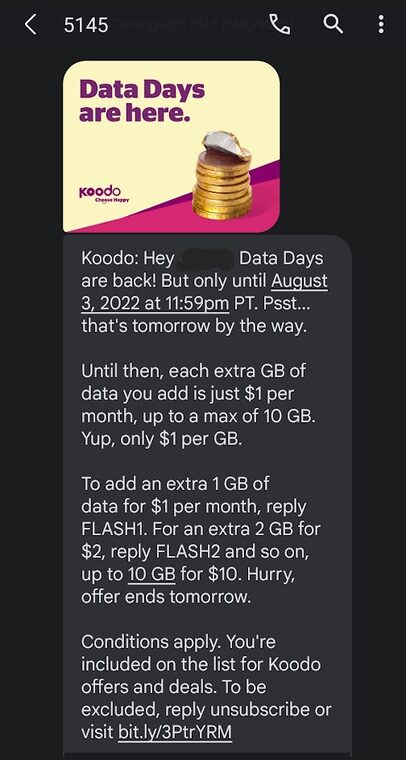 Koodo data days 2022