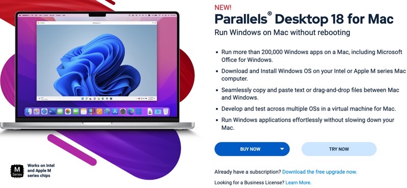 parallels desktop 18 mac