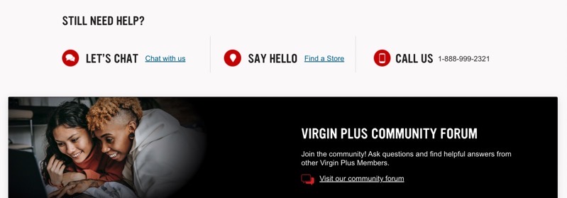 virgin plus let's chat