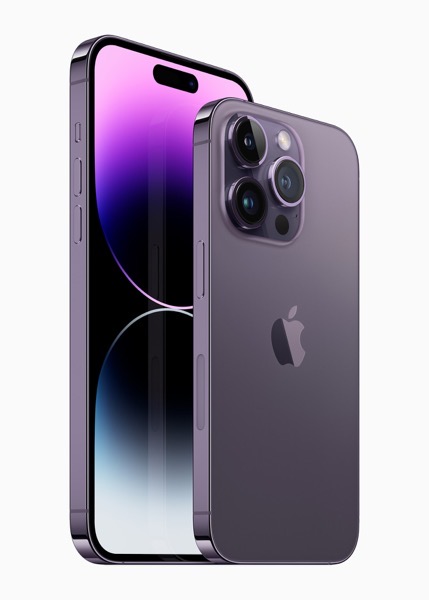 Apple iPhone 14 Pro iPhone 14 Pro Max deep purple 220907 inline jpg large 2x