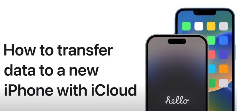 how to transfer data to new iphone icloud