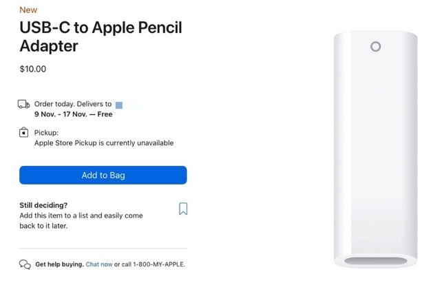 Usb c apple pencil adapter