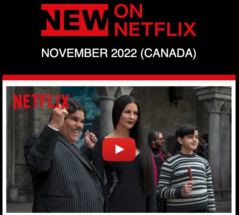 whats new netflix canada november 2022