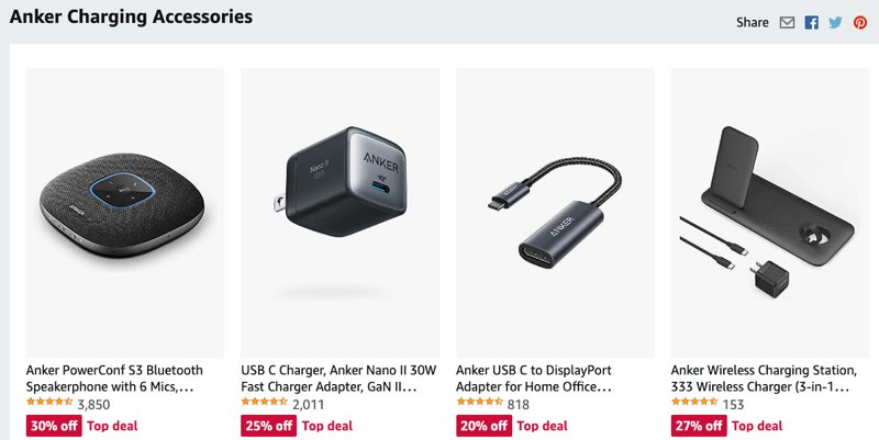 anker charging accessories sale
