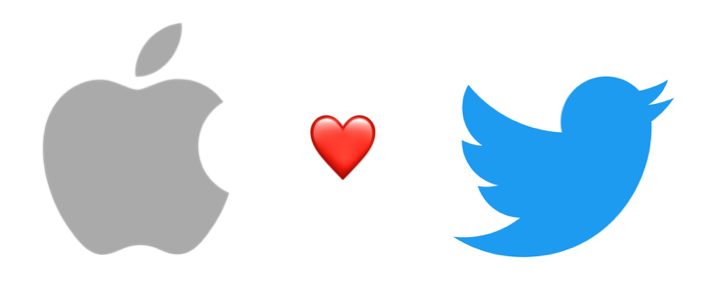 apple x twitter logo