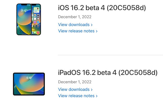 ios 16.2 beta 4 download