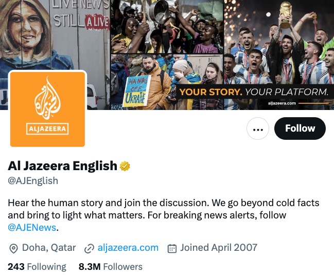 al jazeera twitter