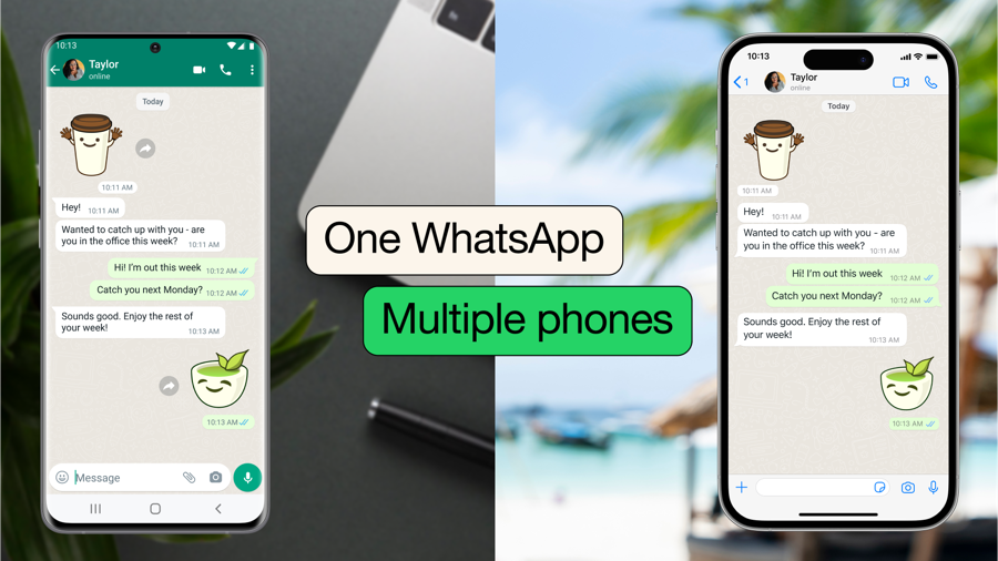 One whatsapp on two phones