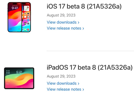 ios 17 beta 8 download