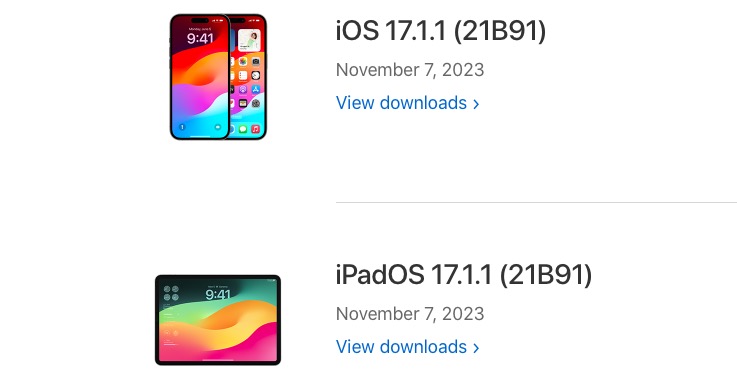 ios 17 1 1 download