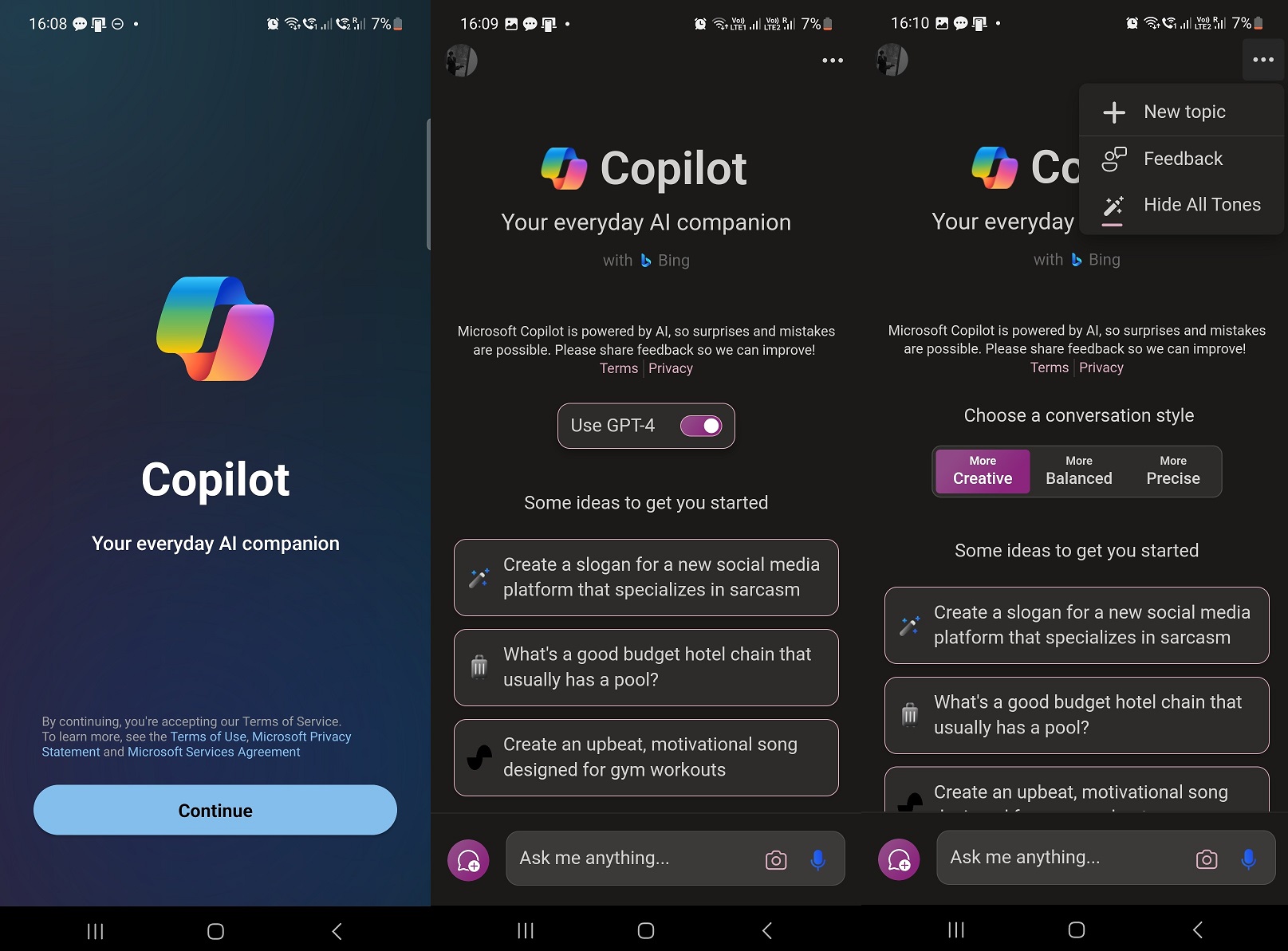 Microsoft Copilot App for Android