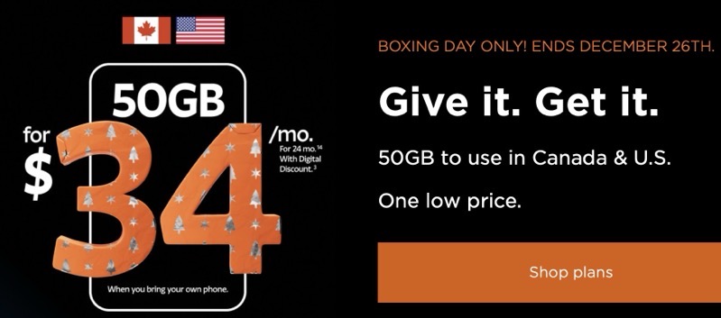 freedom mobile boxing day