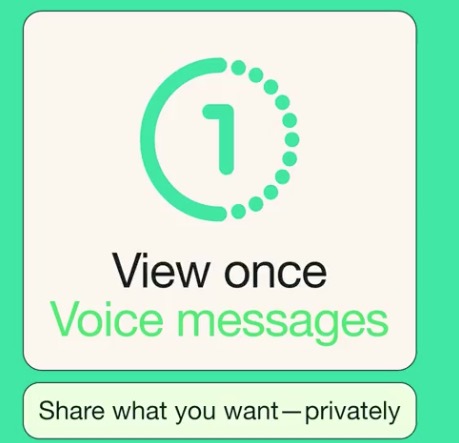 whatsapp view once voice