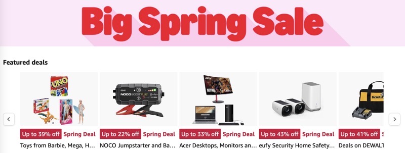 amazon big spring sale more