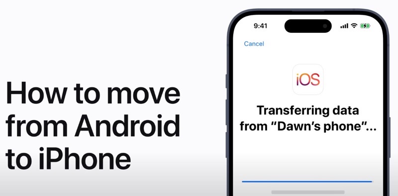 how to move from android to iphone