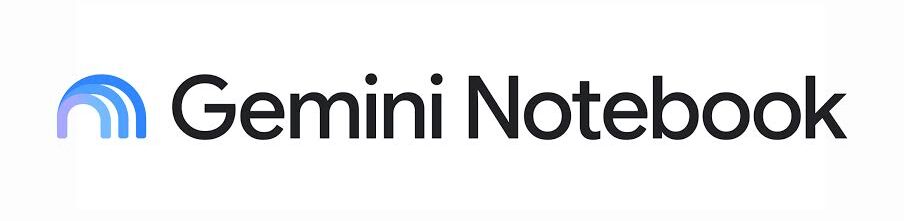 Gemini Notebook | iPhone in Canada Gemini Notebook logo featuring a blue curved arches icon to the left of the words ‘Gemini Notebook’