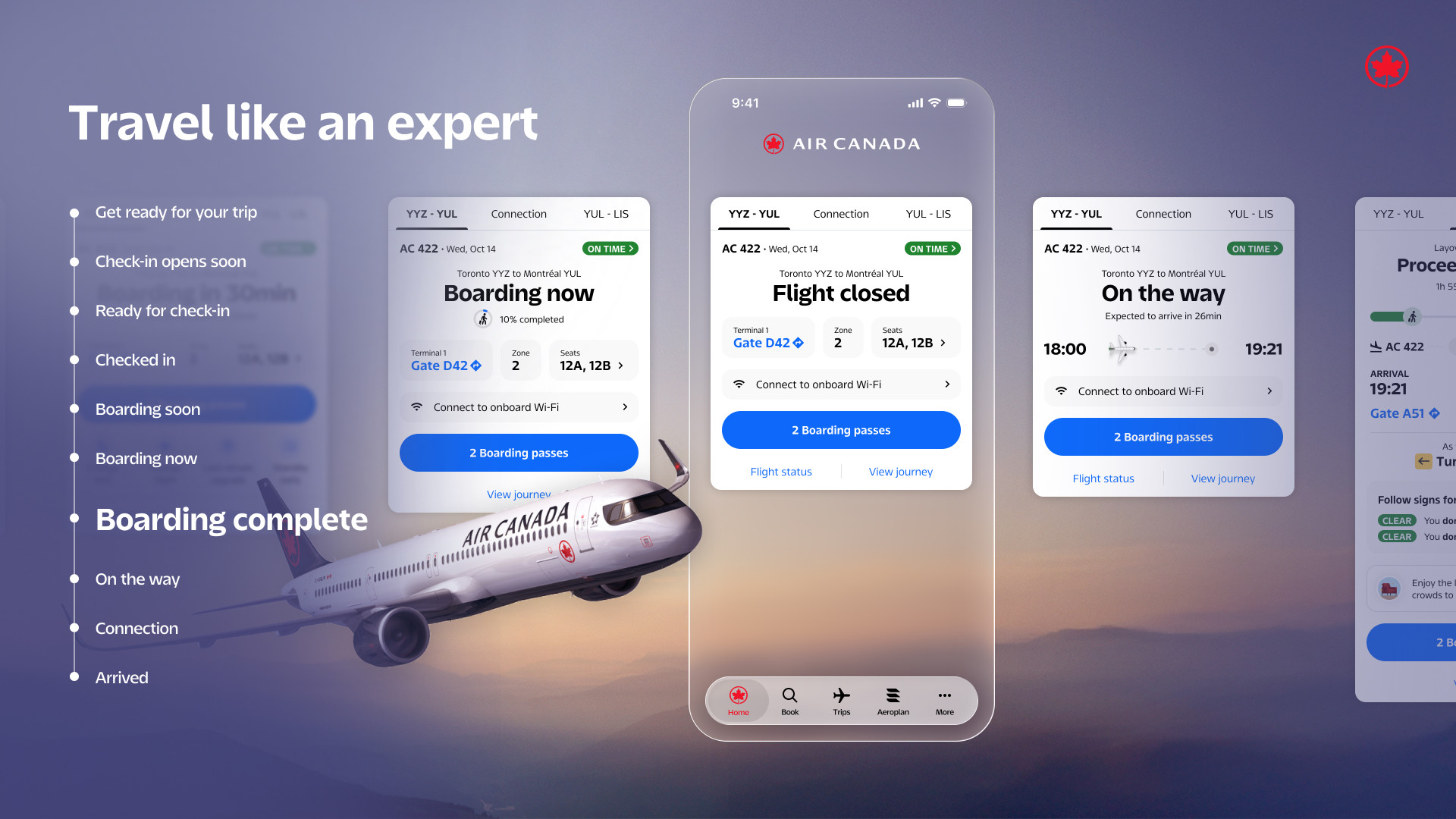 Air Canada app