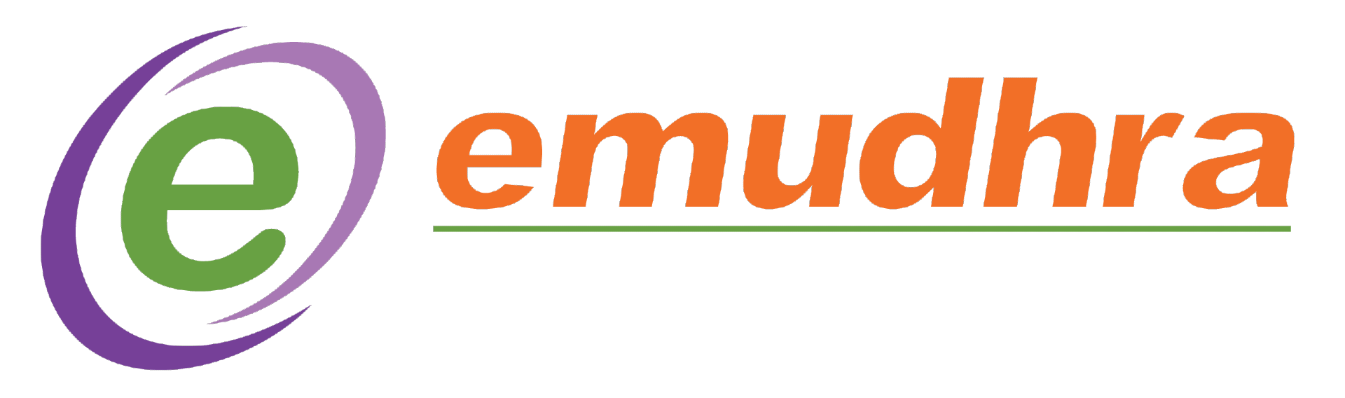 eMudhra | iPhone in Canada emudhra logo: green lowercase 'e' inside a purple circular swirl, with orange 'emudhra' text and a green underline.