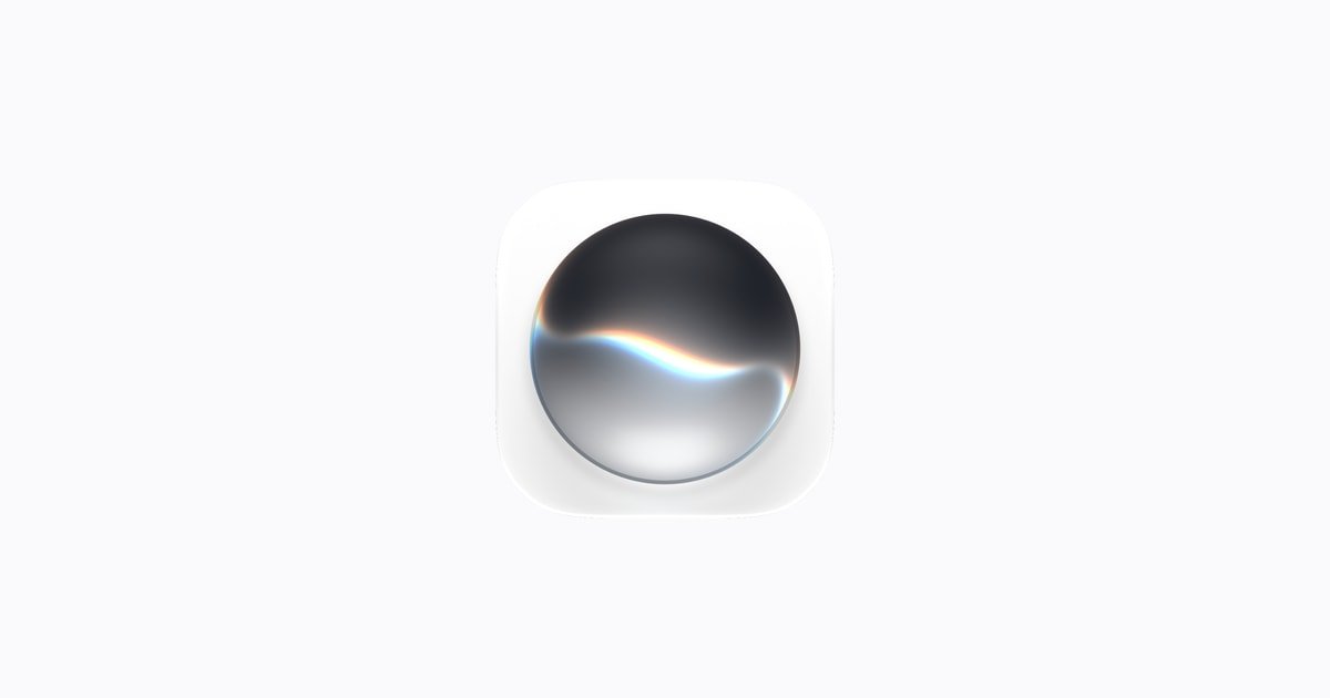 siri-ai-more-languages-ios-27-2 | iPhone in Canada Apple Siri AI app icon, a glossy dark sphere with a rainbow wave on a white rounded square
